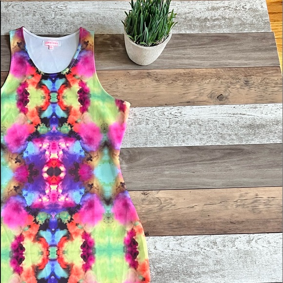 SOLD. Nameless Tie Dye Bodycon Mini Dress Size Medium - Picture 13 of 13